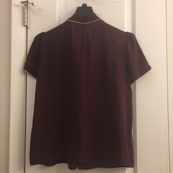 Forever 21 Contemporary- size L plum/rose blouse - Picture 4 of 5